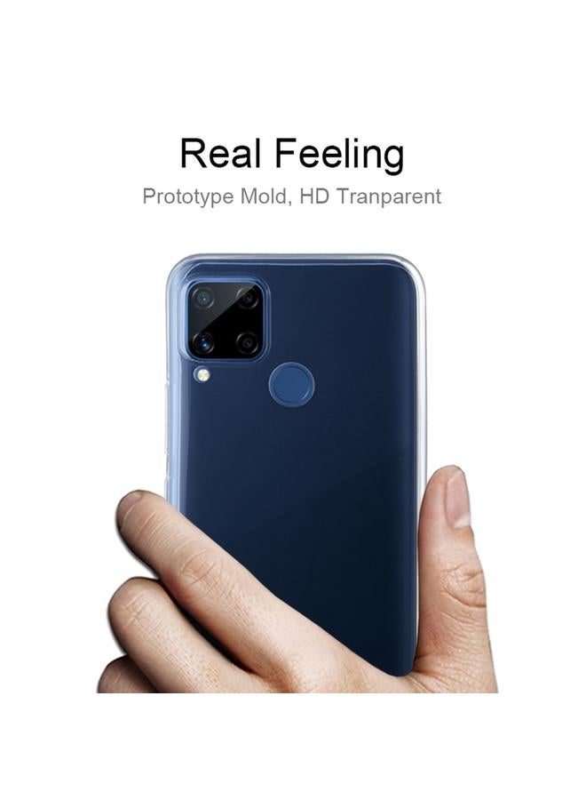 إيروريكس جراب لهاتف OPPO Realme C15، جراب واقٍ ناعم شفاف فائق النحافة مصنوع من مادة TPU بسمك 0.75 مم - Image 3