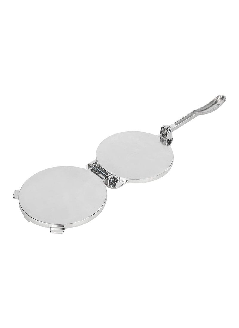 Tortilla Press with Folding Handle, Non-Stick Aluminum Pressing Tray for Making Homemade Saj Bread or Tacos, Kitchen Utensils Accessories and Pancake Makers