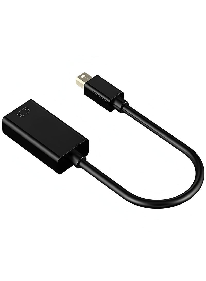 Apluynm Mini Display Port (Mini DP, Thunderbolt) to HDMI Adapter, 1080P Full HD, Black - Image 4