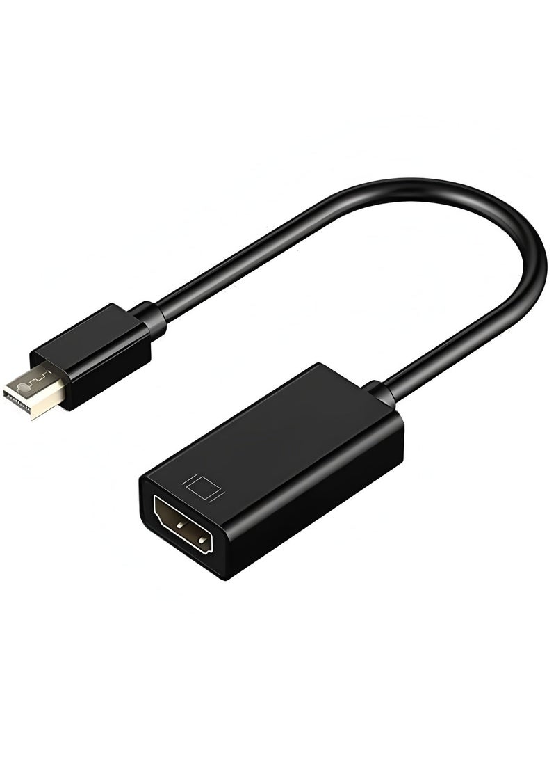 Apluynm Mini Display Port (Mini DP, Thunderbolt) to HDMI Adapter, 1080P Full HD, Black - Image 5