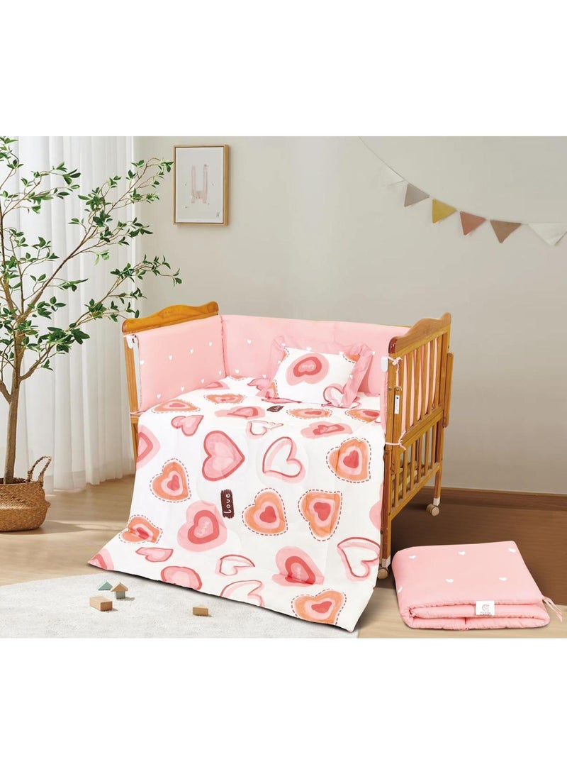 Roshen 100% Cotton Baby Comforter Set, Safest and We Adjust Comforter Size 132*104