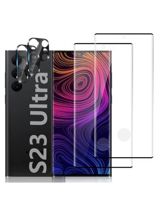 [2+2 Pack] S23 Ultra Glass Screen Protector, HD Clear 9H Tempered Glass Scratch Resistant, Fingerprint Unlock, 3D Curved - pzsku/Z34D8567CEB06DC95C38FZ/45/1746873887/93e71131-a1b6-4d2e-a51d-f858a1103e19