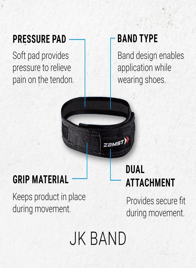 Zamst JK-BAND | Knee Strap Brace pad & Patella Support Stabilizer for Knee Pain Relief, Gym,Sports | X - Large | - Image 3