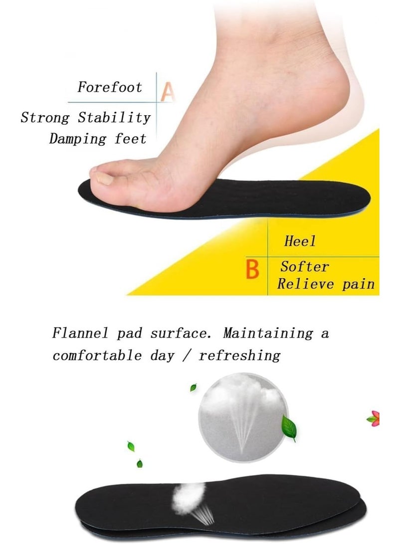 سوفام مجسات هلام السيليكون، ملصقات التدليك كامل الطول لتخفيف آلام القدم، وسائد الأحذية الممتصة للصدمات، التهاب اللفاف الأخمص القاطع للجري، المشي، المشي 32-42 سم - Image 2