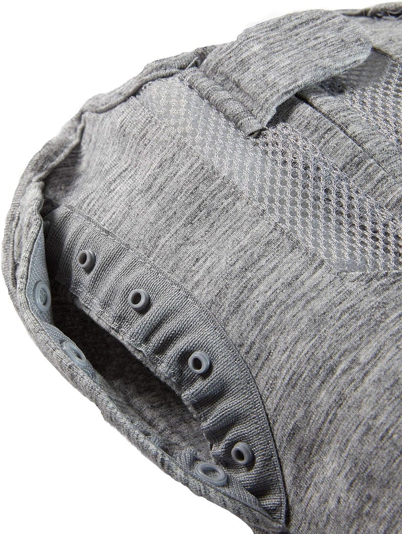 Woombie Convertible Swaddle Blanket with Vent TwilightHeathered Gray 513 Pound - Image 5