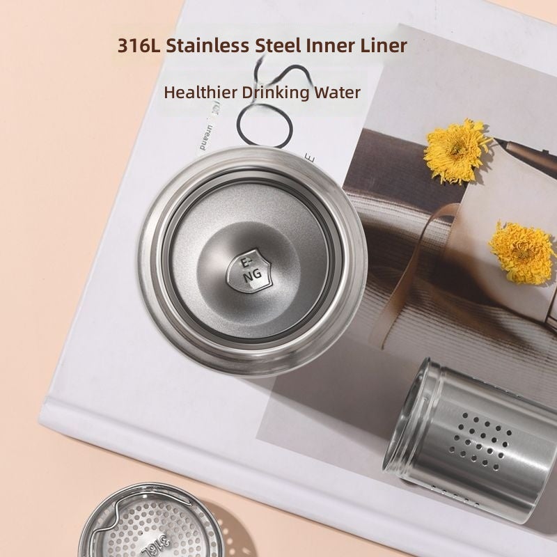 FUGUANG Insulated Cup 2026 - 316 Stainless Steel, Large Capacity, Portable Tea Separator, Minimalist Instagram Style - Image 3