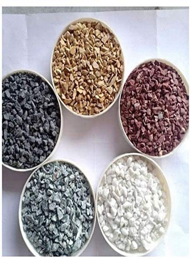 Samariya Natural Multi Color Marble Gravel Chips Pebble Decorative Stones for Aquarium Garden Indoor & Outdoor Decoration Pebble ETC (Small Size) (5 KG) - Image 4
