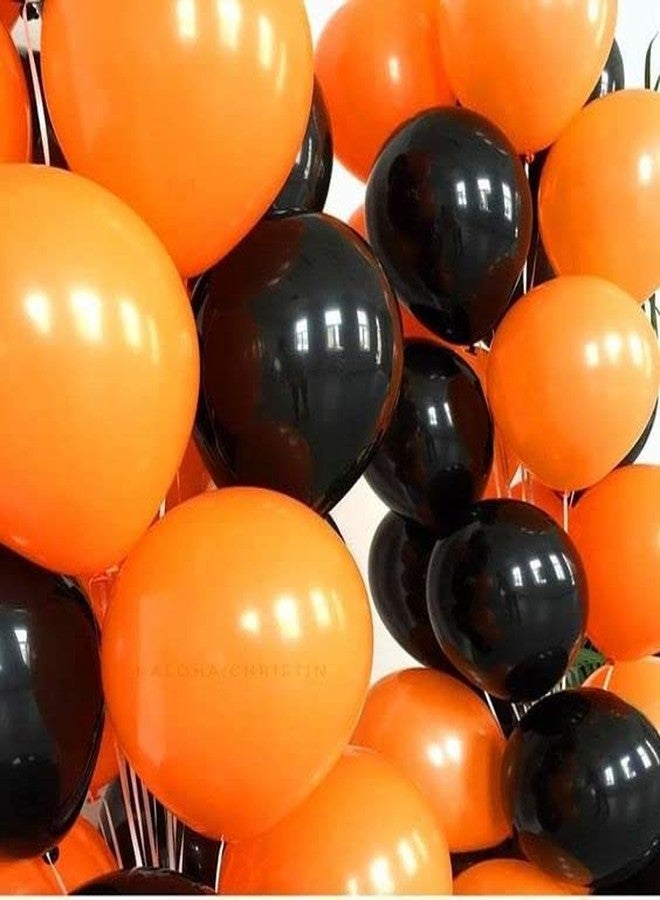 Vail Creations بالونات معدنية مقاس 10 بوصات من إنتاج شركة Vail Creations، صنع في الهند، لتزيين حفلات أعياد الميلاد/حفلات الذكرى السنوية (برتقالي، عبوة من 50 بالونًا). - Image 4