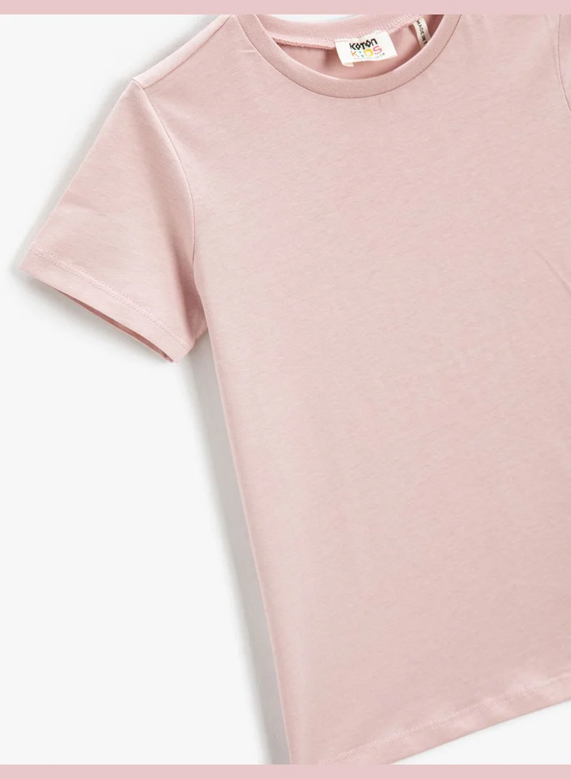 KOTON Basic Short Sleeve T-Shirt Crew Neck Cotton