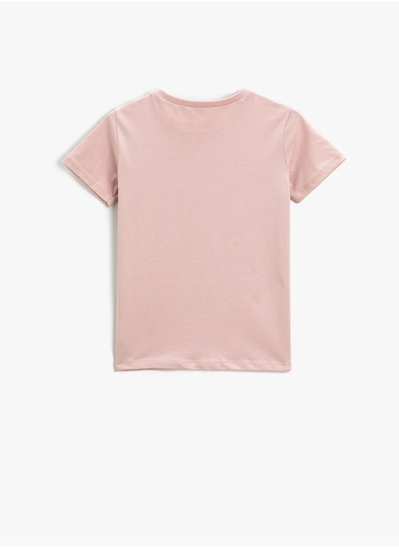 كوتون Basic Short Sleeve T-Shirt Crew Neck Cotton