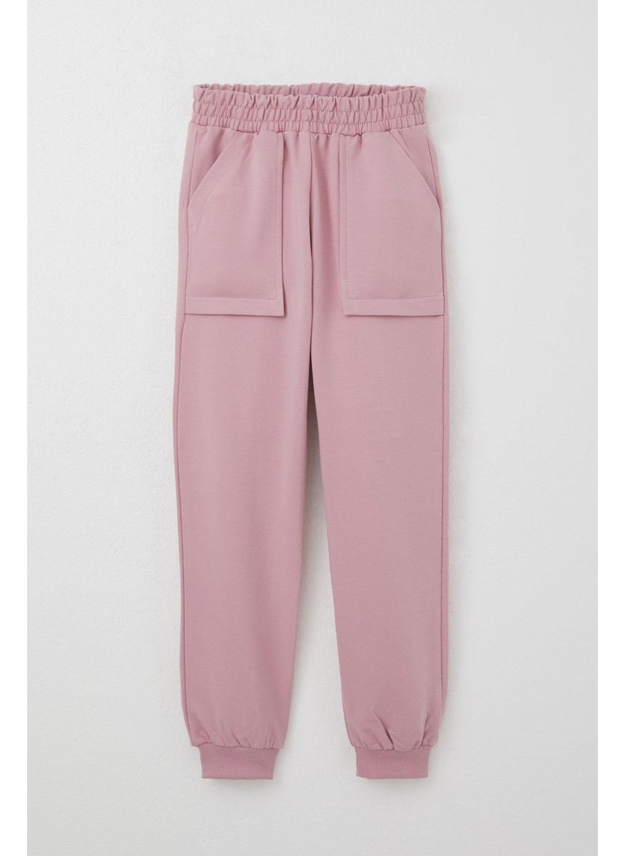 Breeze - Girls Tracksuit League Themed Front V Stitched 5-10 Years Old, Dusty Rose - Image 1