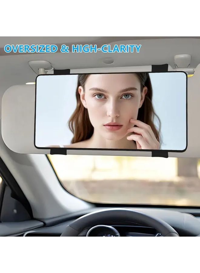 Pink Clip On Sun Visor Vanity Mirror Universal Fit for Car Truck Compact Design - Image 2