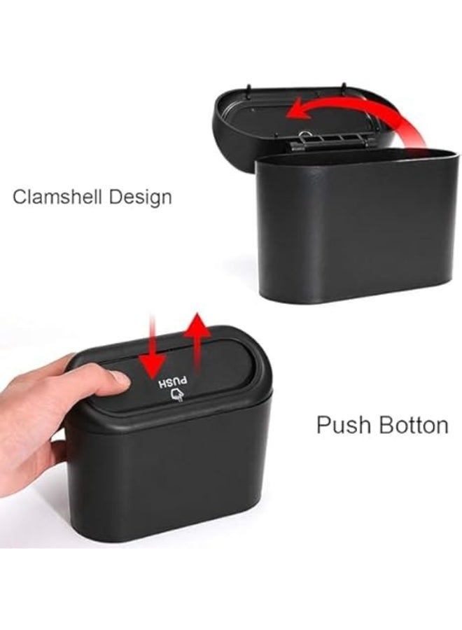 UShop U-Shop Car Trash Can with Lid, Leakproof Hanging Small Trash Bin Containers, Foldable Multifunctional Car Organizer Holder, Suitable for Cars, Homes, and Offices - Image 2