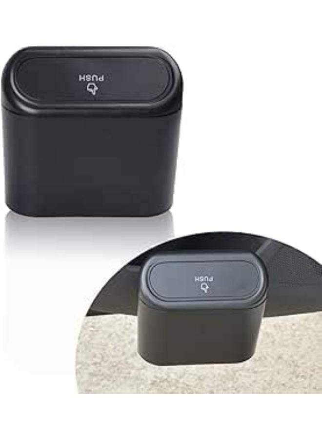 UShop U-Shop Car Trash Can with Lid, Leakproof Hanging Small Trash Bin Containers, Foldable Multifunctional Car Organizer Holder, Suitable for Cars, Homes, and Offices - Image 1