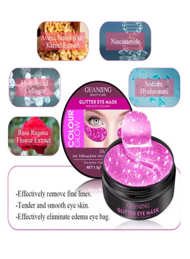 GUANJING Glitter Eye Mask Rose Root And Collagen - Image 2