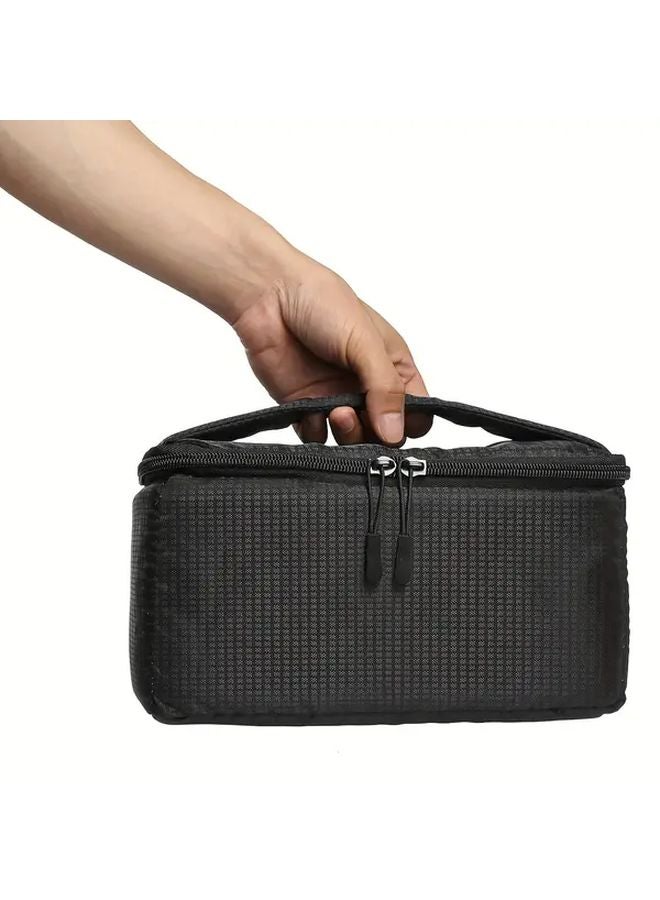 Black Camera Bag For DSLR Photography With Protective Storage Travel Cover - Image 5