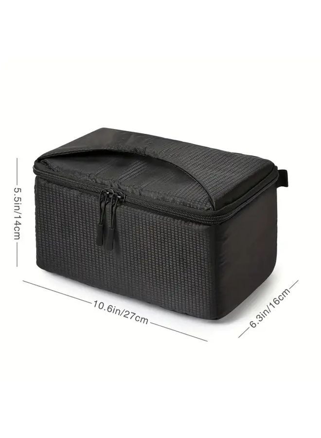 Black Camera Bag For DSLR Photography With Protective Storage Travel Cover - Image 3
