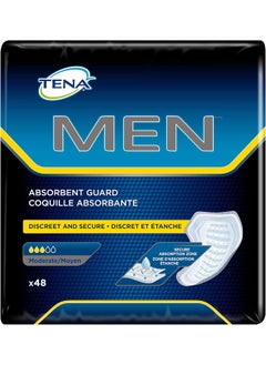 Tena Tena Incontinence Guards for Men, Moderate Absorbency, 48 Count (Pack of 2) 