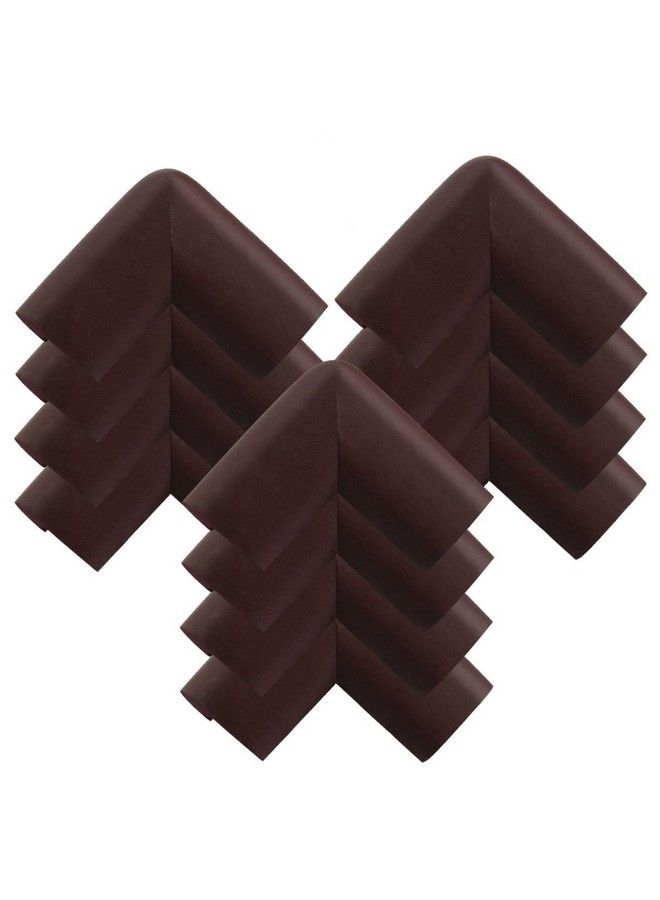 Iktu Corner Edge Protector Table Desk Corner Edge Protector Guard Cushion Baby Child Infant Kids Safety Corner Cushion Bumper Guard Protector (Brown 24Pc) - Image 5