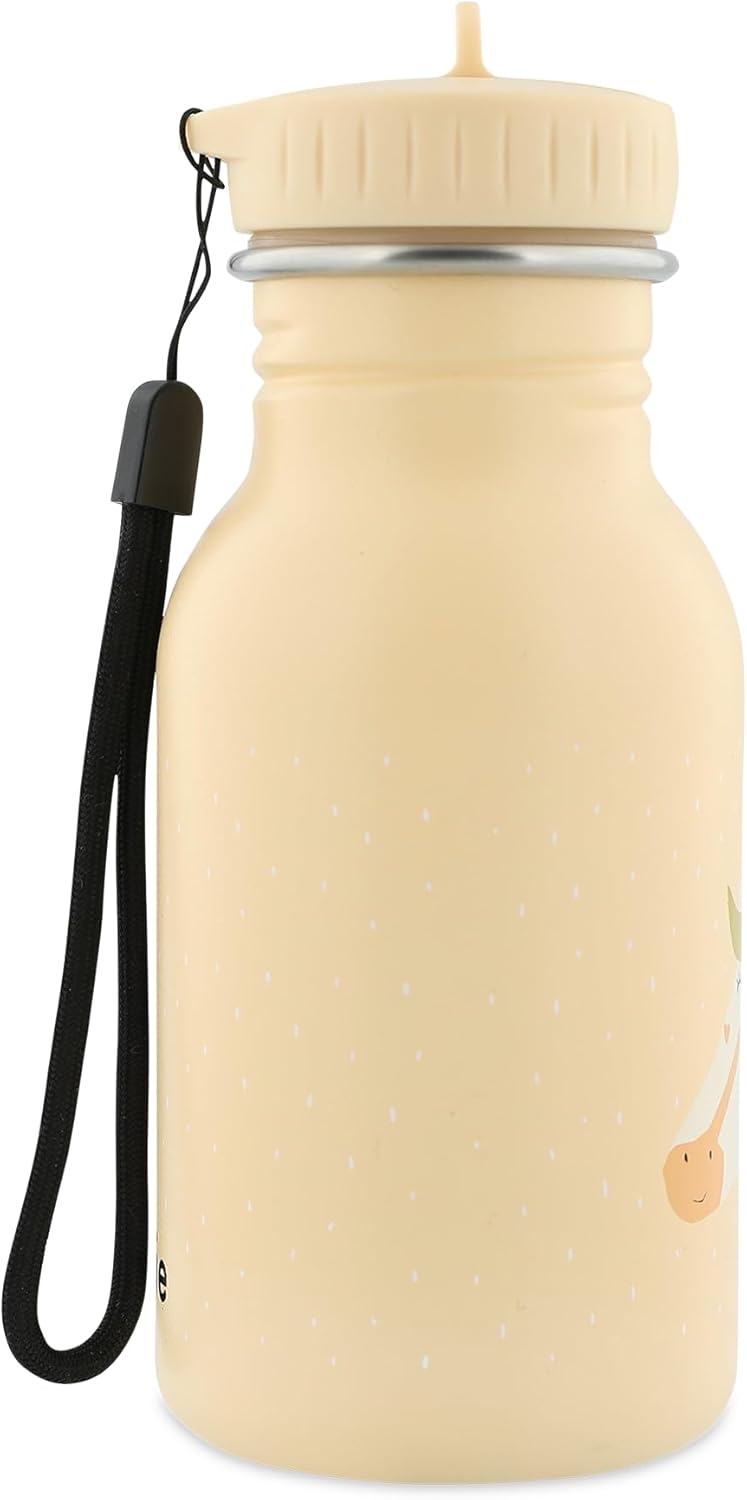 تريكسي زجاجة شرب تريكسي - السيدة يونيكورن - زجاجة ماء من الفولاذ المقاوم للصدأ سعة 350 مل للأطفال - مانعة للتسرب - صديقة للبيئة وخالية من مادة BPA، لون عاري - Image 1