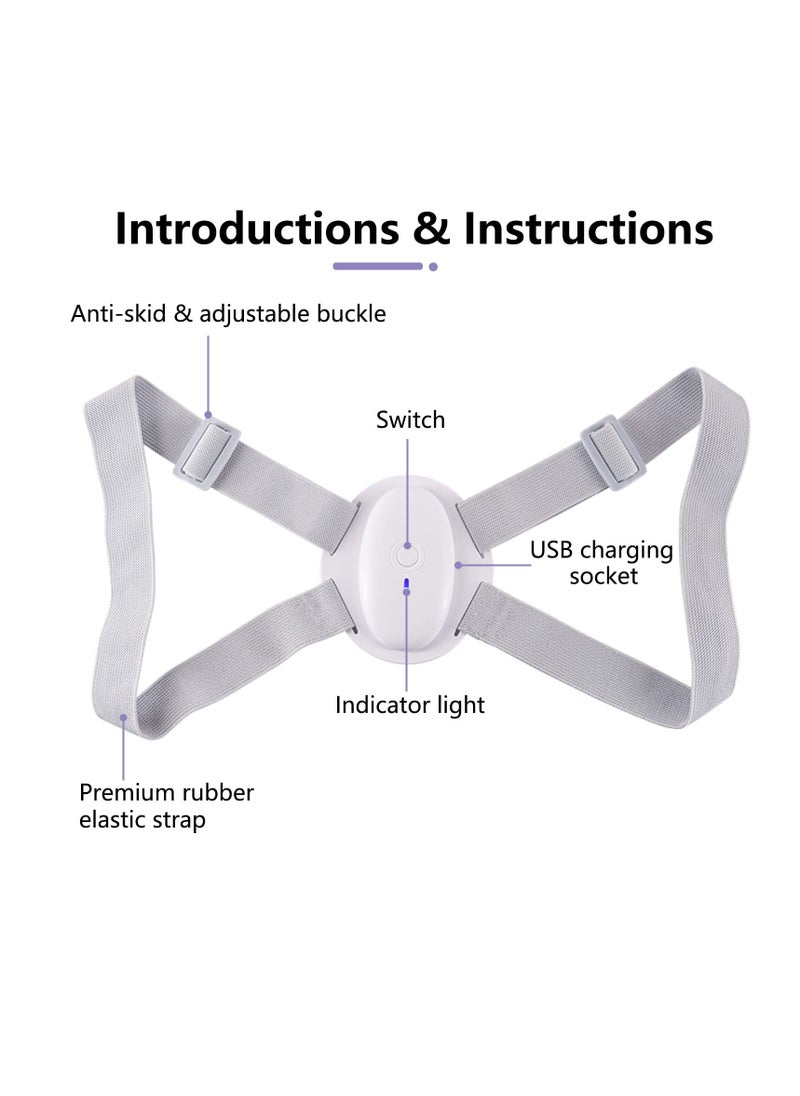 Generic Smart Posture Corrector, Upper Back Brace with Vibration Intelligent Posture Reminder, Posture Trainer for Women Kids Men, Prevent Humpback Keep Right Posture  - Image 5