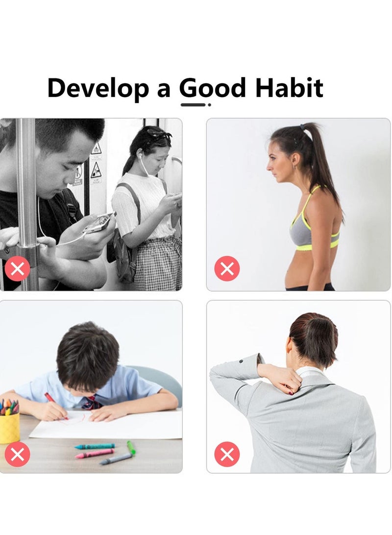 Smart Posture Corrector, Upper Back Brace with Vibration Intelligent Posture Reminder, Posture Trainer for Women Kids Men, Prevent Humpback Keep Right Posture - Image 3
