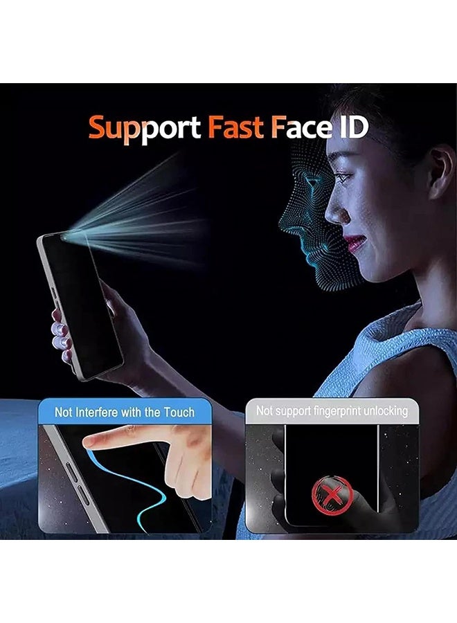 DUSALA 2 قطعة واقي شاشة خصوصية لهاتف Honor X9d 5G، مع 2 قطعة فيلم حماية للكاميرا، زجاج مقسى 9H واقي شاشة لهاتف Honor X9d 5G، تغطية كاملة فيلم مقسى خالي من الفقاعات، فيلم مضاد للخدش (زجاج مقسى مضاد للتجسس) - Image 5