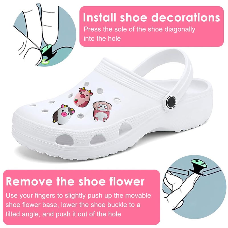 May Create ® Shoe Charms for Kids Adults, Cute Animal Cartoon Shoe Decoration Charms for Shoes Bracelet Wristband Clog Sandals Birthday Party Favors Gifts Boys Girls Teens - Image 4