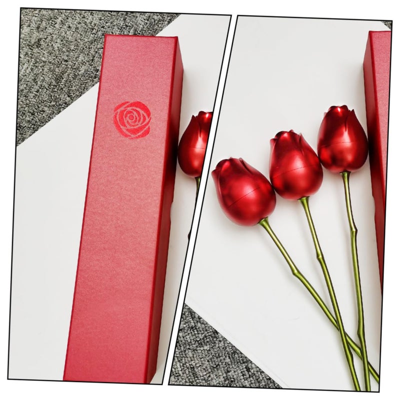Elegant Rose Jewelry Box For Engagement Ring Proposal And Valentine Day Gift Holder - Image 3