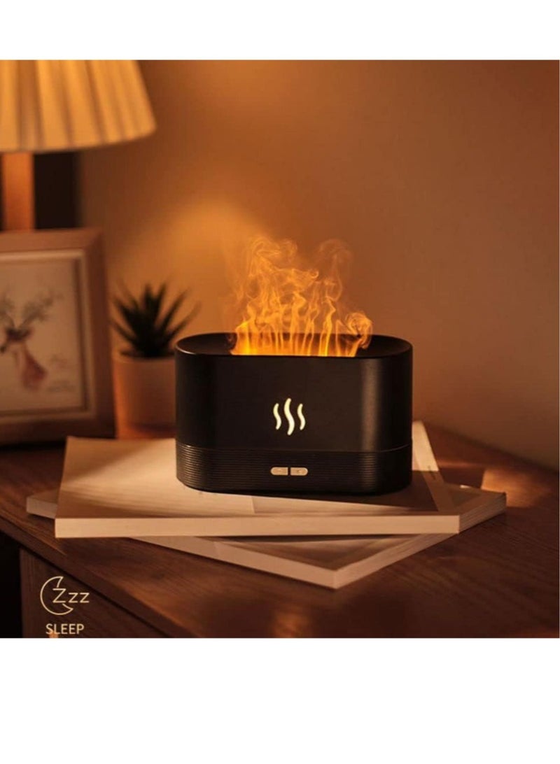 ELTRAZONE Essential Oil Diffuser with Flame Light 180mL Aromatherapy Mist Humidifier Quiet Aroma Air Diffusers with Auto Shut Off Protection - Image 4