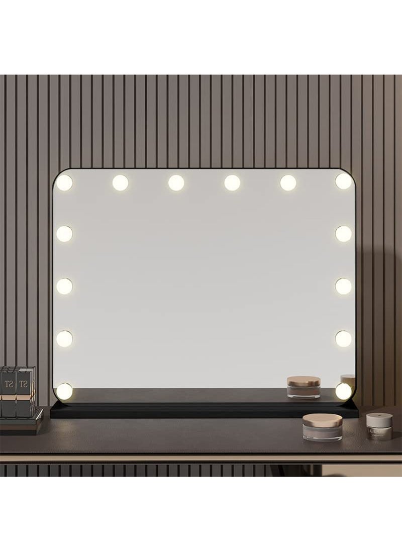 جي تي-ويل مرآة فانيتي هوليوود مع لمبات LED قابلة للتعتيم بثلاثة أوضاع لونية وتحكم باللمس  - Image 3