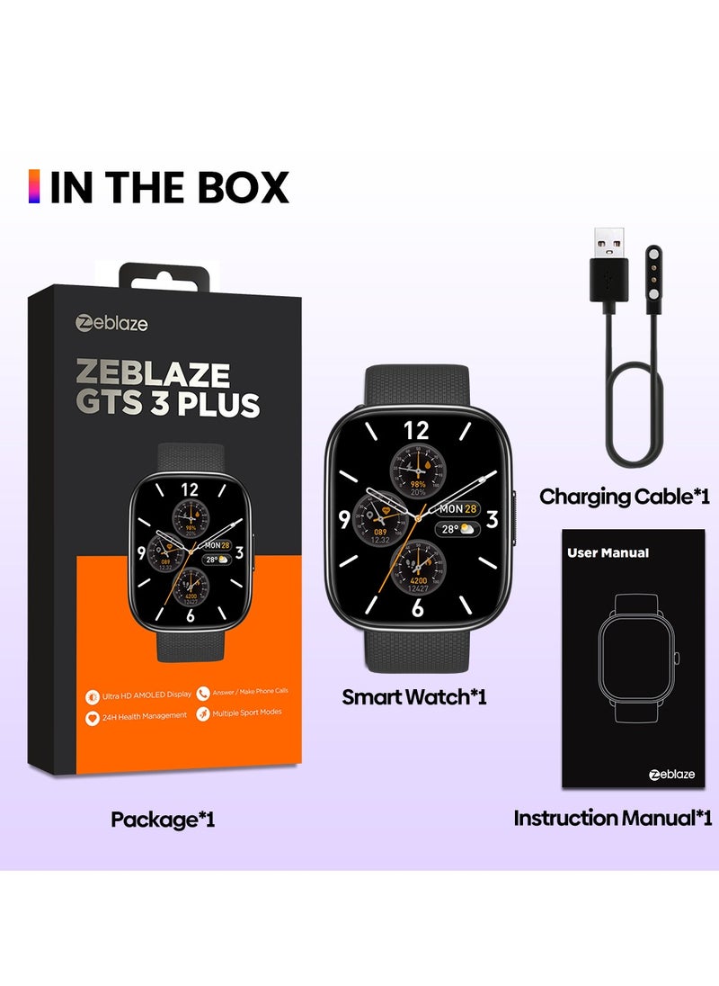 Zeblaze Smart Watch  AMOLED 2.15" 300mAh Smart Watches for Men Women Bluetooth Make/Answer Calls Fitness Modes and  Sleep Modes Multi-app Message Reminder Multi Language Black  - Image 5