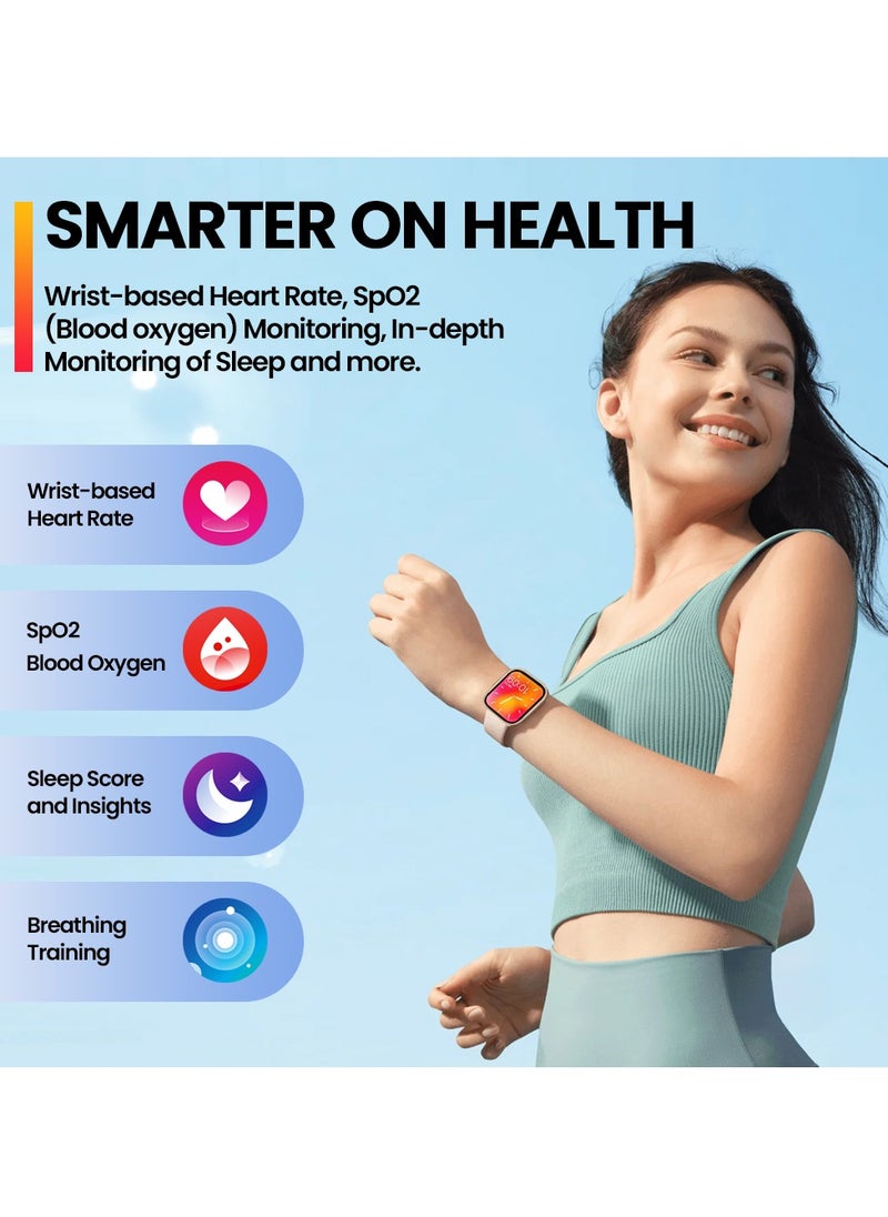 Zeblaze - Smart Watch  AMOLED 2.15" 300mAh Smart Watches for Men Women Bluetooth Make/Answer Calls Fitness Modes and  Sleep Modes Multi-app Message Reminder Multi Language Black - Image 1