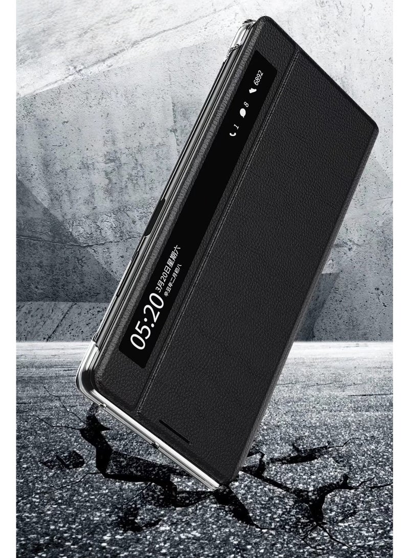 general Case Compatible with Fold Case For Honor Magic V2 Hinge Protective Case Leather With Shell Stand Shockproof Honor Magic V2 Cover case - Image 4
