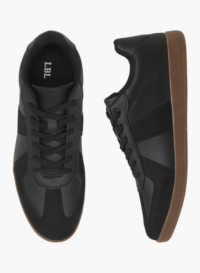 LBL by Shoexpress Men's Panelled Sneakers with Lace-Up Closure - Image 2