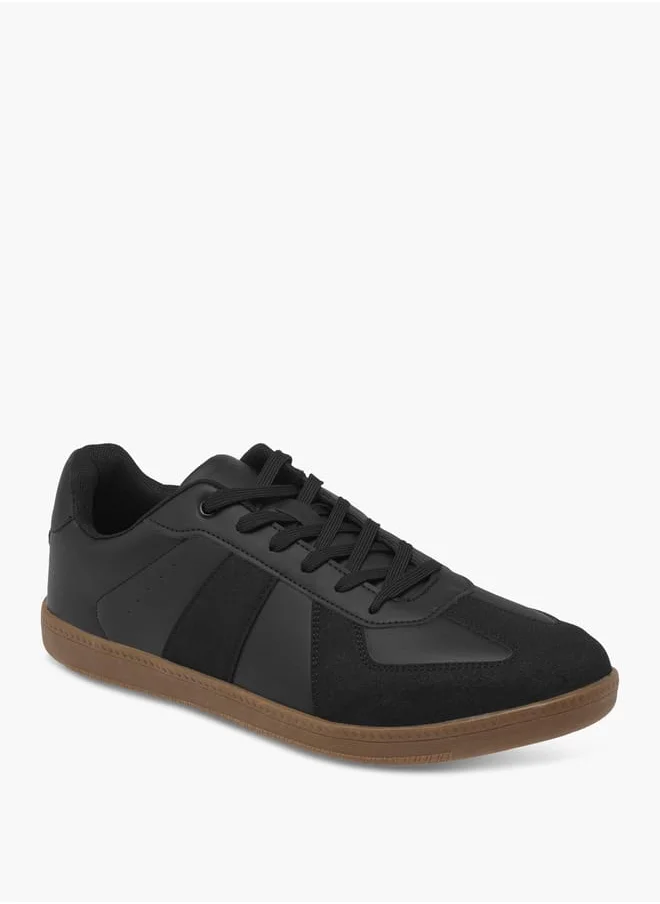 ال بي ال من شو اكسبرس Men's Panelled Sneakers with Lace-Up Closure