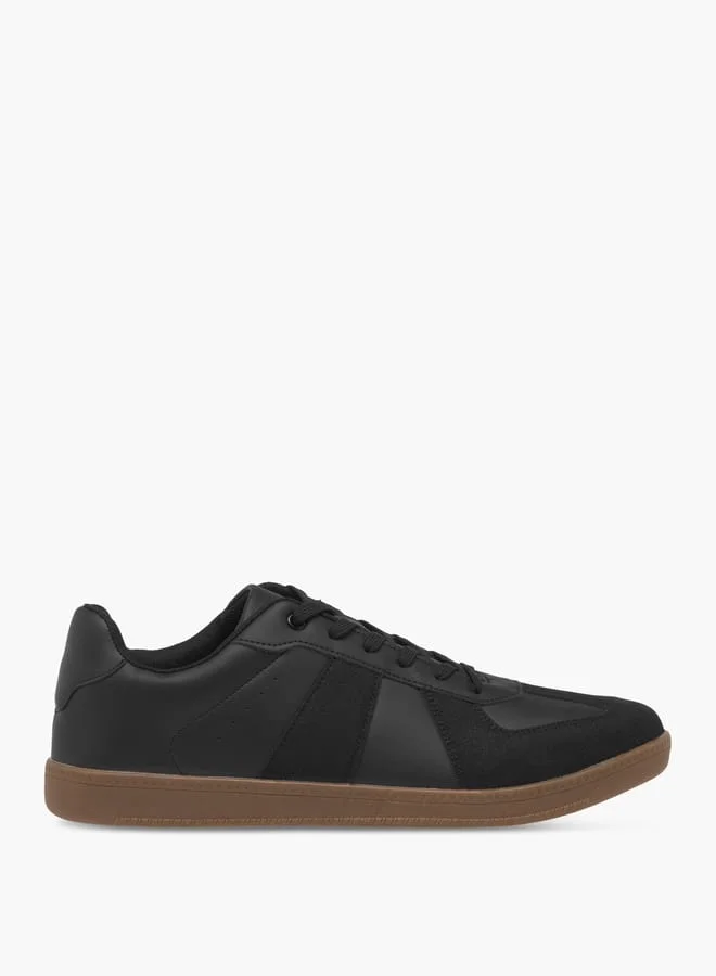 LBL by Shoexpress Men's Panelled Sneakers with Lace-Up Closure