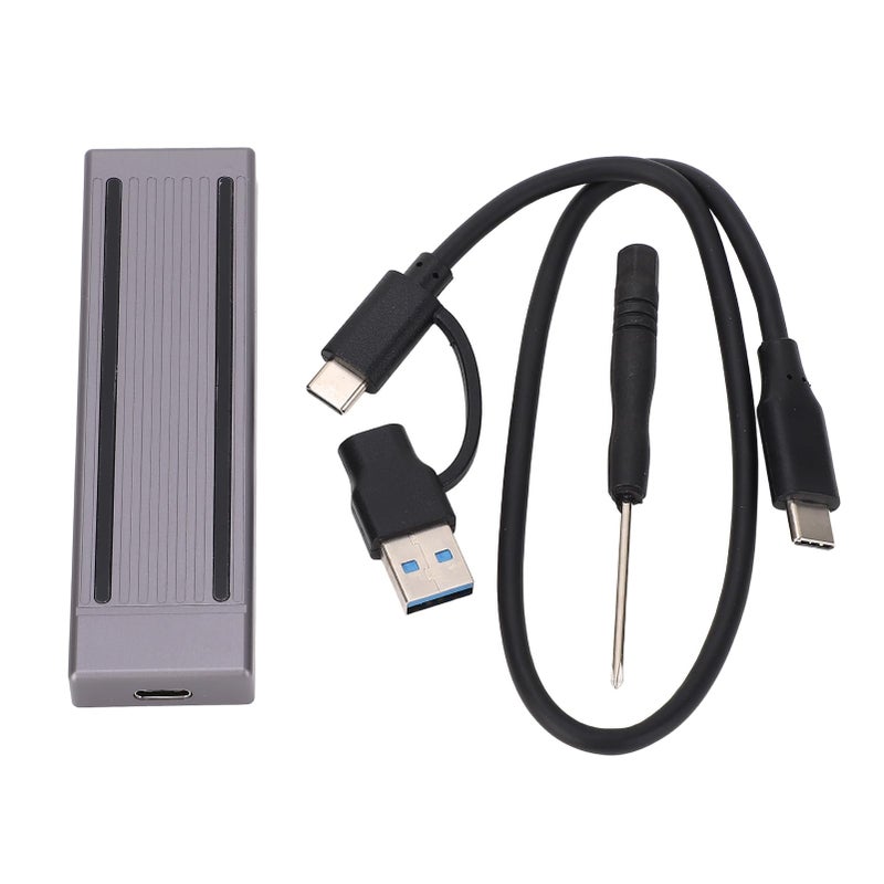 Aluminum M2 NVMe SSD Enclosure USB 3 1 Gen 2 10Gbps RGB for 2230 2242 2260 2280 SSD - Image 2