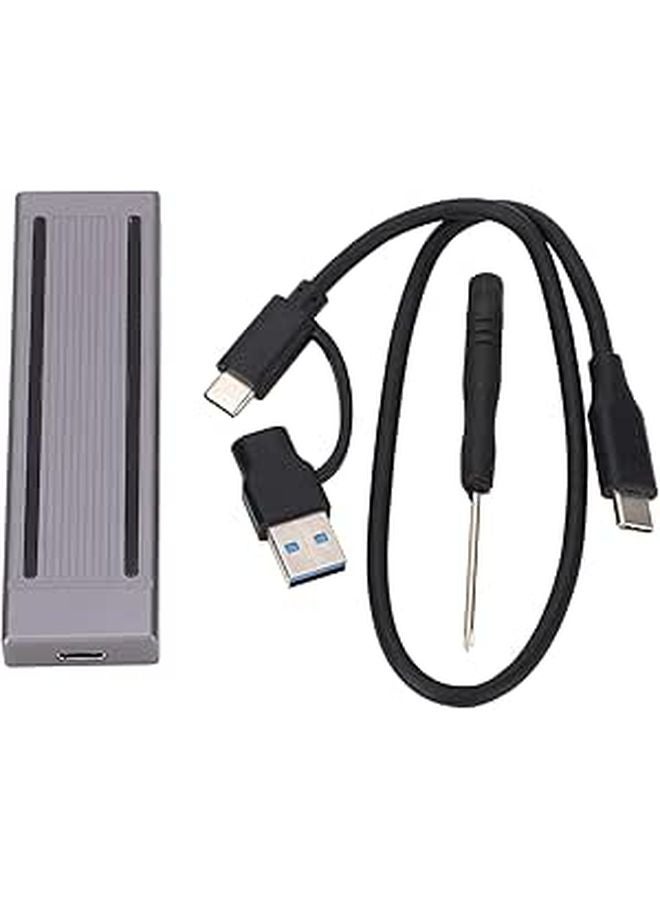 Aluminum M2 NVMe SSD Enclosure USB 3 1 Gen 2 10Gbps RGB for 2230 2242 2260 2280 SSD - Image 1