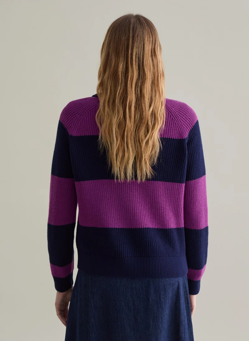 Ovs Striped pullover with raglan sleeves
