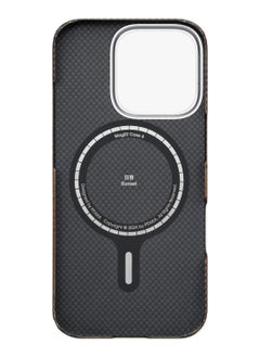 PITAKA iPhone 16 Pro MagSafe Case Tactile Woven Ultra Slim Cover with Raised Camera Lip / Woven Touch / Compatible with MagSafe / Drop and Damage Protection - Sunset  - Image 4