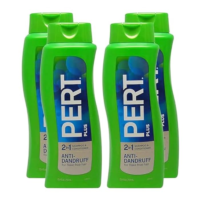 PERT Anti-Dandruff 2 in 1 Shampoo and Conditioner - Advanced with 2 Percent Salicylic Acid - Dandruff Shampoo with Zinc - 4 pc