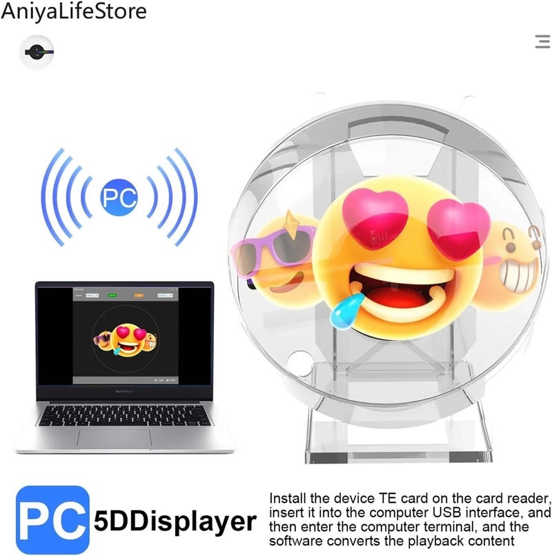 3D Hologram Projector Fan,Holographic Player,Support Image Video,Naked Eye 3D Effect,for Advertising Display - Image 4