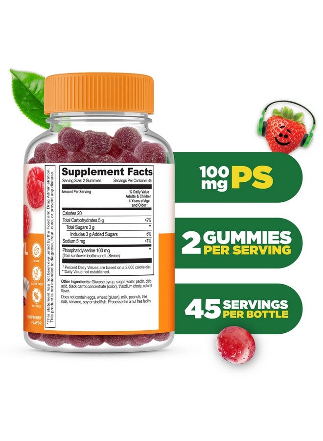 Lifeable Phosphatidylserine (ps100) Kids | 100mg Kids Focus Gummies | Great Tasting Phosphatidylserine Supplement | Focus Supplement for Kids | 90 Gummies - Image 2