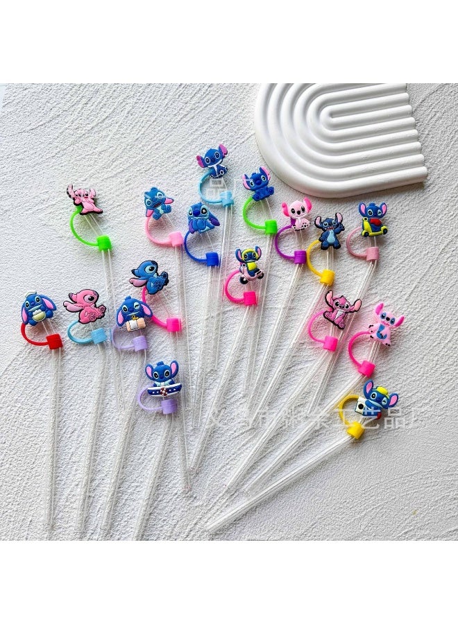 شاليموه (ماصة) زجاج بايركس قابلة لإعادة الاستخدام بغطاء سيليكون بتصميم ستيتش - Image 2