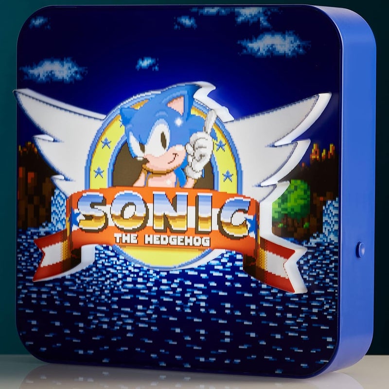 Numskull Sonic The Hedgehog Ambient Lighting Wall Lamp Game Accessory for Bedroom Home Study Office Work Official Sonic The Hedgehog Product - Image 3