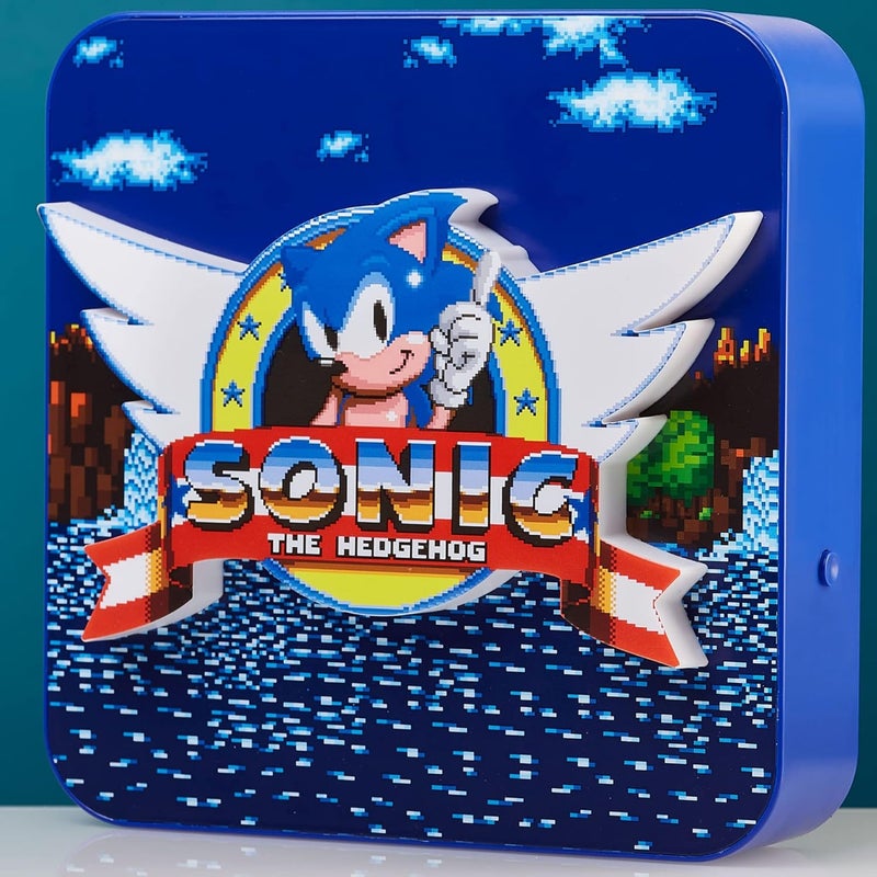 Numskull Sonic The Hedgehog Ambient Lighting Wall Lamp Game Accessory for Bedroom Home Study Office Work Official Sonic The Hedgehog Product - Image 2