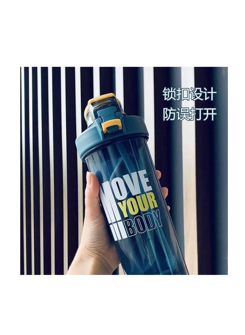 Trend Sports Shaker Bottle - 800ml with Straw & Y Blender (Navy) - Image 3