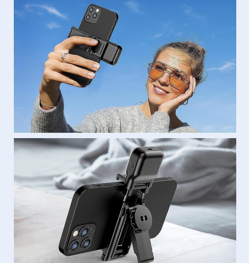 HOLD UP Selfie Stick for iPhone Samsung Phone Portable Remote Control Selfy Stick Selfie Stick with Fill Light & Small Extendable Tripod Stand for Taking Selfie Photo | Videos | Vlog During Travel - Image 2