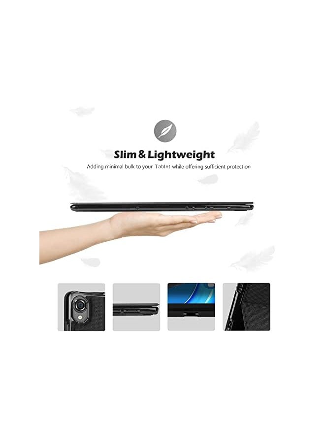 Procases - Lenovo Tab K10 2021/M10 Fhd Plus Case 10.3 Inch (2020 2Nd Gen), Slim Stand Protective Folio Case Smart Cover For 10.3" Tab K10 Tb-X6C6L Tb-X6C6F Tb-X6C6X/M10 Plus Fhd Tb-X606F Tb-X606X –Black - Image 1